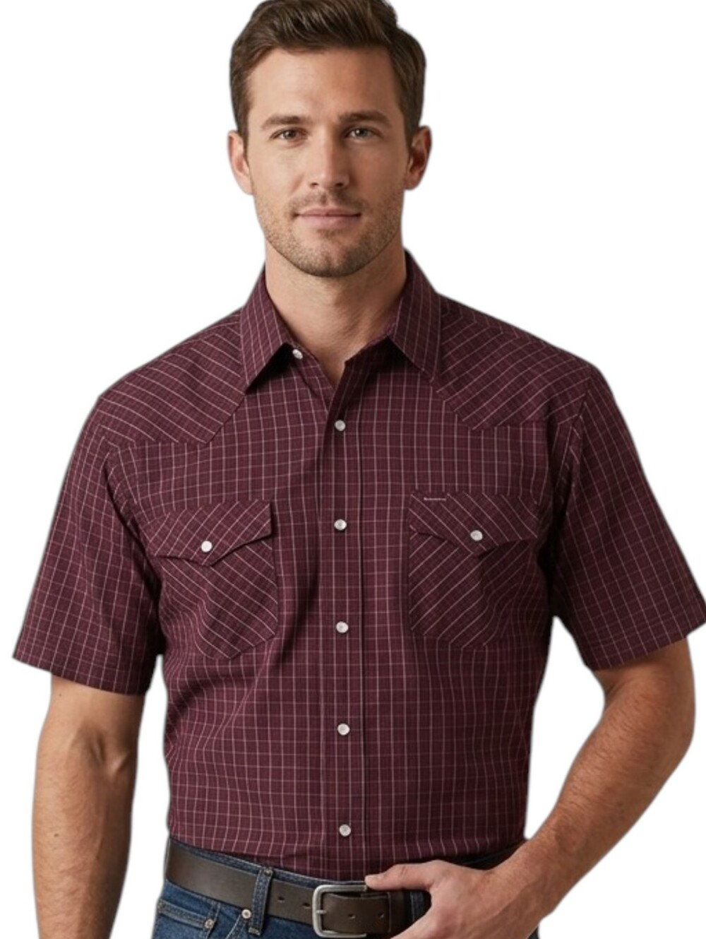 Panhandle Slim Plaid Pearl Snap Buttons Men's Shirt